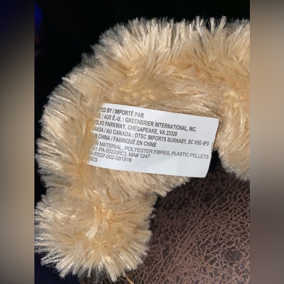 Chocolate Scented 6 Inch Plush Teddy Bear Greenbrier Inc. (New) - Picture 8 of 13